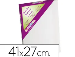 Toile sur chassis liderpapel 6p agraffe au dos 100% coton 1,8x3,8 cm bords en bois 41x27 cm