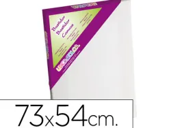 Toile sur chassis liderpapel 20p agraffe au dos 100% coton 1,8x3,8 cm bords en bois 73x54 cm
