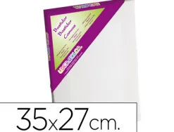 Toile sur chassis liderpapel 5f agraffe au dos 100% coton 1,8x3,8 cm bords en bois 35x27 cm