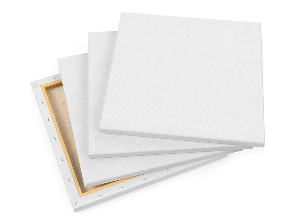 Toile sur chassis liderpapel 8f agraffe au dos 100% coton 1,8x3,8 cm bords en bois 46x38 cm