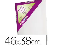Toile sur chassis liderpapel 8f agraffe au dos 100% coton 1,8x3,8 cm bords en bois 46x38 cm