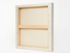 Toile sur chassis liderpapel 1f agrafee au dos 100% coton bords en bois 15x15 cm 280g/m2 certifie