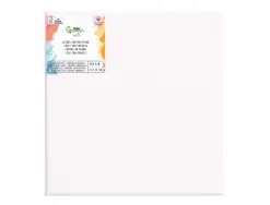 Toile sur chassis liderpapel 1f agrafee au dos 100% coton bords en bois 15x15 cm 280g/m2 certifie