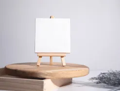 Toile sur chassis liderpapel agraffe au dos 100% coton 12x12 cm