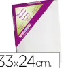 Toile sur chassis liderpapel 4f agraffe au dos 100% coton 1,8x3,8 cm bords en bois 33x24 cm