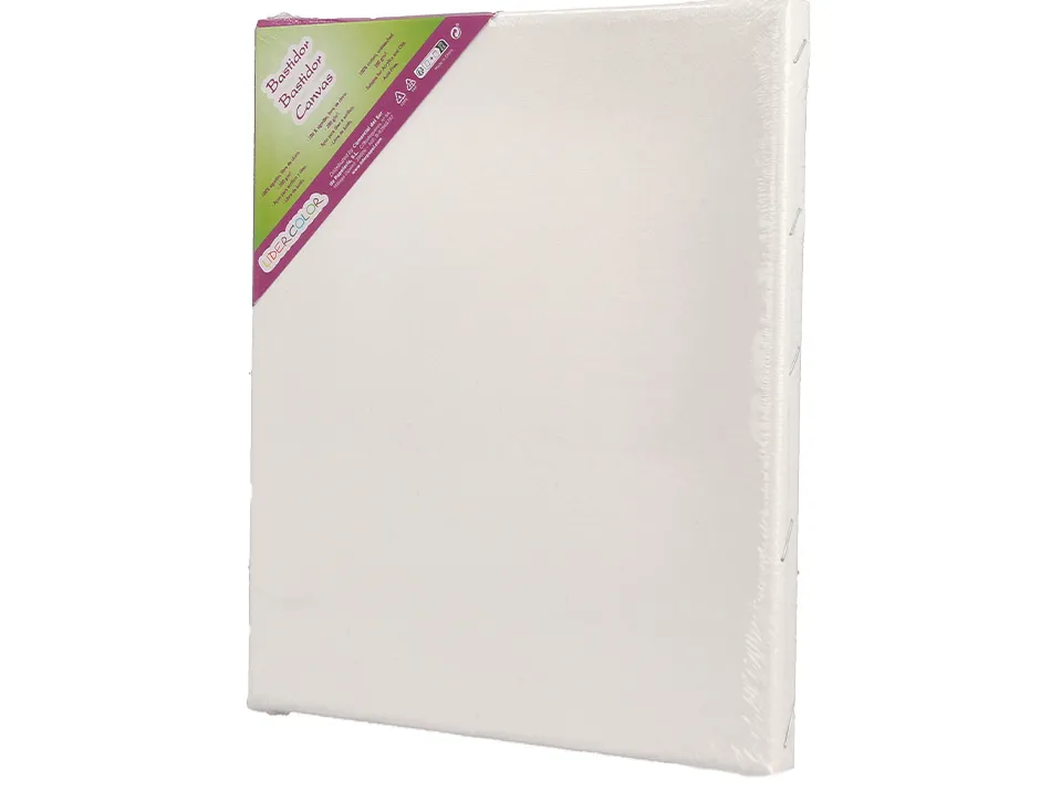 Toile sur chassis liderpapel agraffe au dos 100% coton 22x16 cm