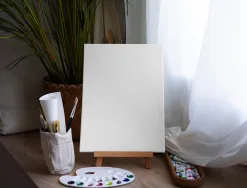 Toile sur chassis liderpapel agraffe au dos 100% coton 22x16 cm