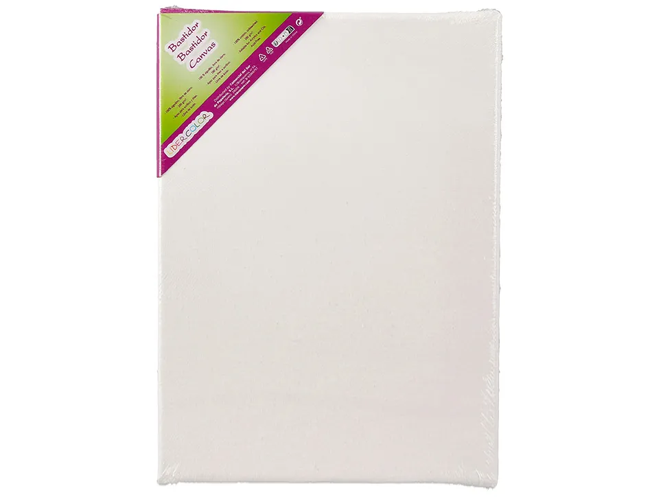 Toile sur chassis liderpapel agraffe au dos 100% coton 22x16 cm