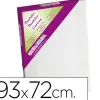 Toile sur chassis liderpapel 30f agraffe au dos 100% coton 1,8x3,8 cm bords en bois 93x72 cm