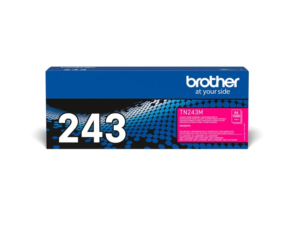 Toner brother tn243m dcp-l3510cdw / hl- l3270cdw / mfc-l3710cw magenta 1000 pages