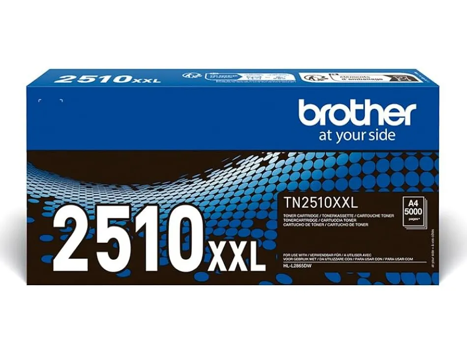 Toner brother tn2510xxl pour hl-l2865dw/ mfc-l2960dw/ mfc-l2980dw noir 5000 pages