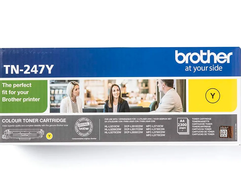 Toner brother tn247y dcp-l3510cdw/hl-l3270cdw/mfc-l3710cw jaune 2300 pag