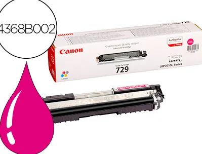 Toner canon 729m i-sensys lbp7010c/lbp7018c couleur magenta 1000p