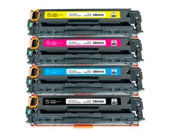 Toner clover compatible hp color laserjet cp1215/cp1515 couleur cyan magenta jaune noir multipack 4 unités
