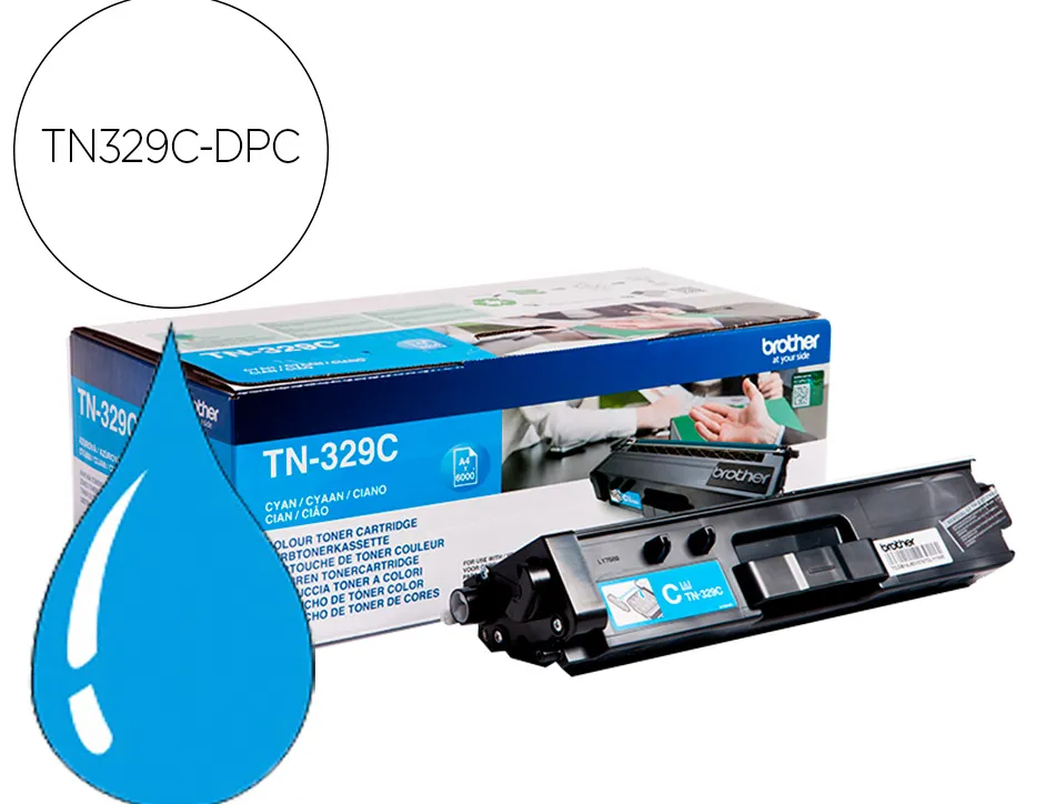Toner dpc compatible brother tn329c