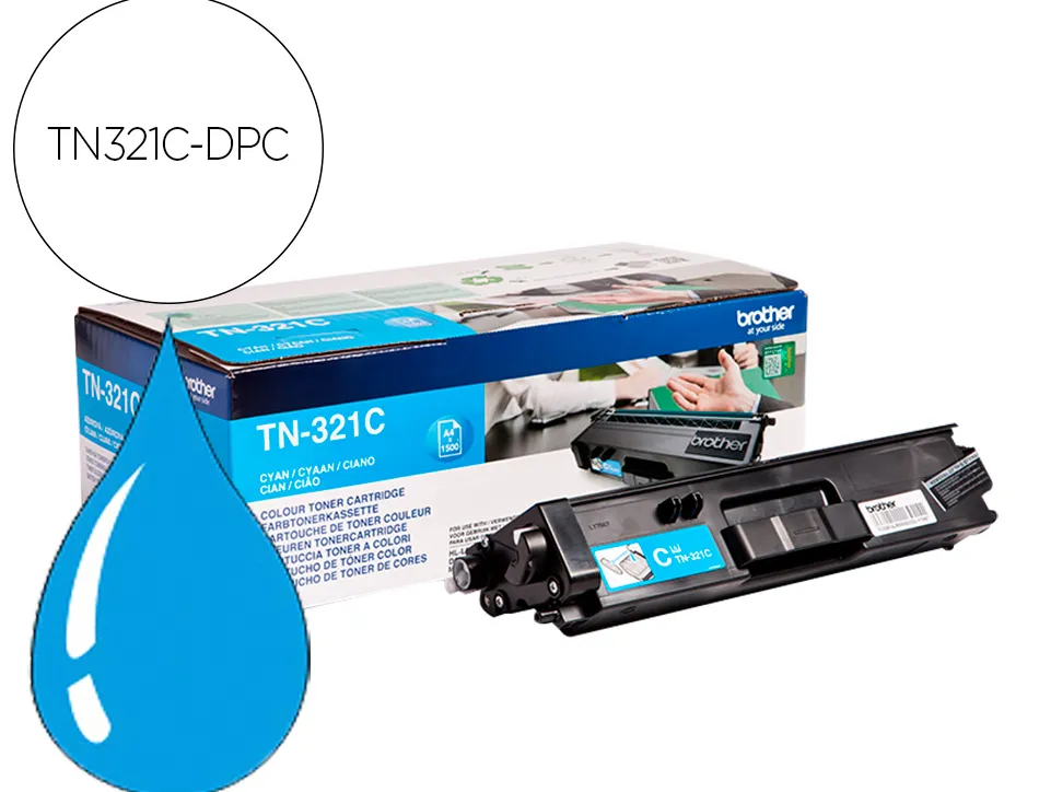 Toner dpc compatible brother tn321c