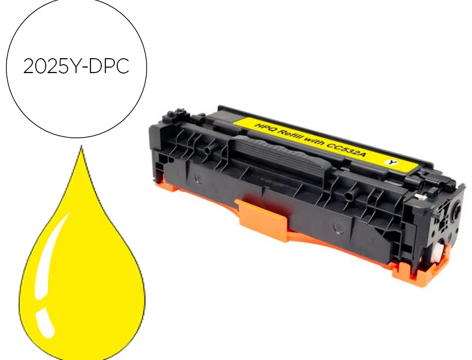 Toner dpc compatible hp cc532/ep718y