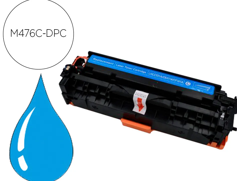 Toner dpc compatible hp cf381c/312a