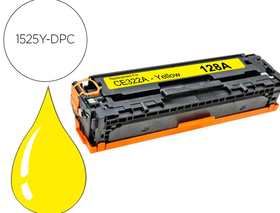Toner dpc compatible hp ce322a-128a