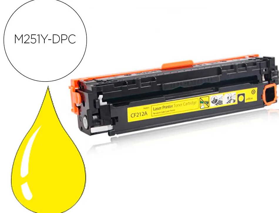 Toner dpc compatible hp cf212 y