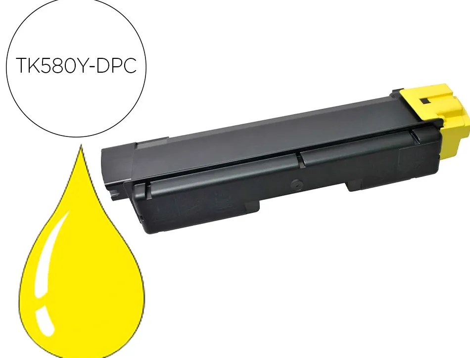 Toner dpc compatible kyocera tk-580y