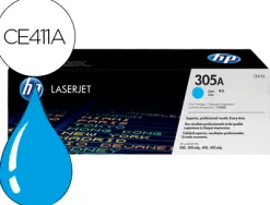 Toner hp 305a laserjet ce4 11a couleur cyan 2600p