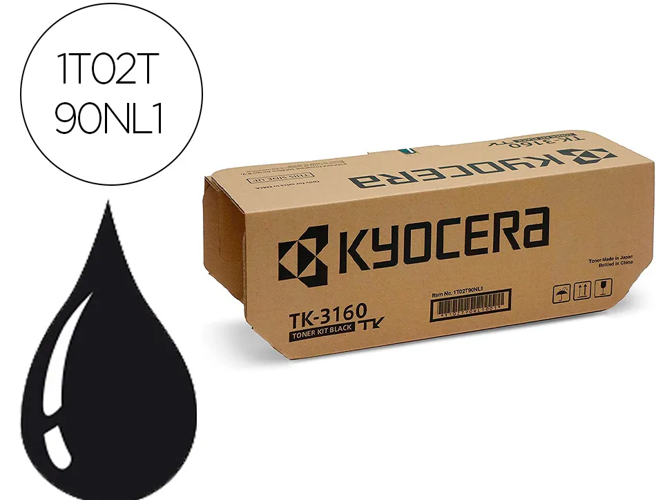 Toner kyoceraá ecosys p3045dn noir tk-3160