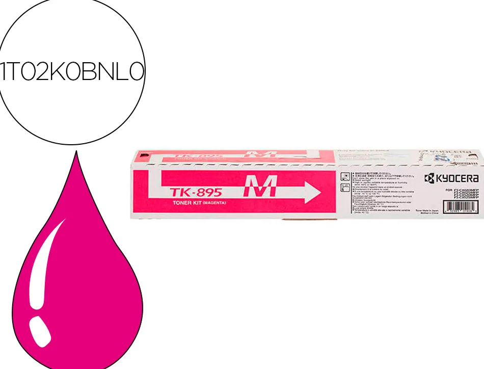 Toner kyocera -mita fsc-8020mcp / 8025mcp / c8520 / c8525á laser magenta tk895m