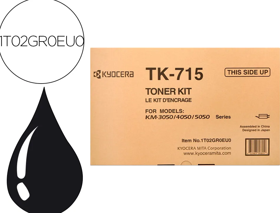Toner kyocera -mita km-3050 / 4050 / 5050á tk-715