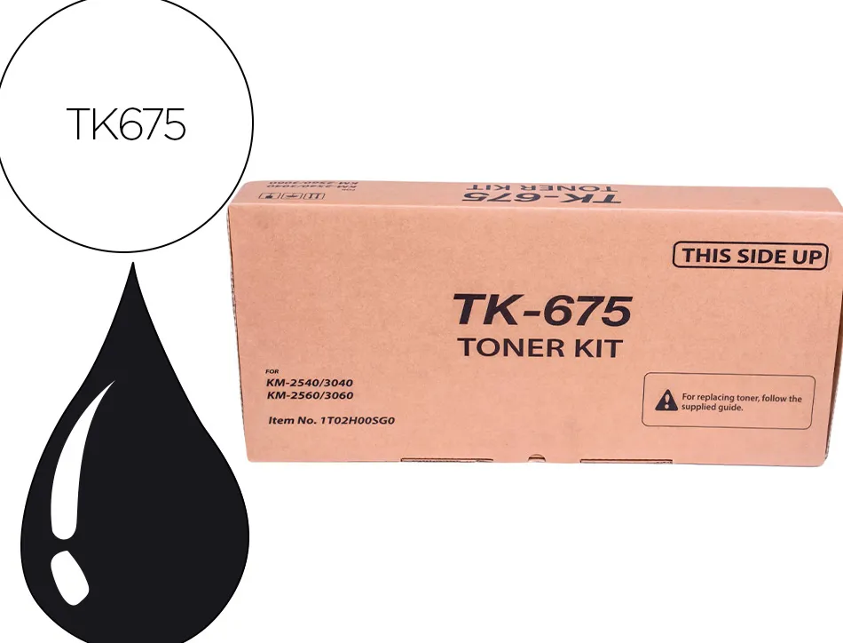 Toner kyocera -mita km-2560á noir tk-675
