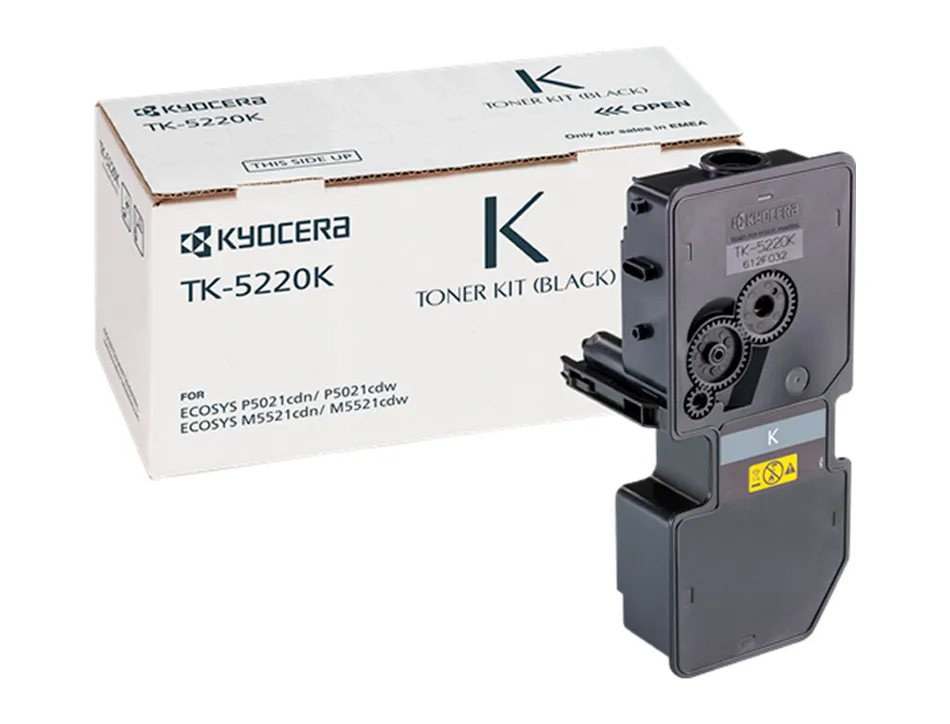 Toner kyoceraá mita tk-5220káecosys m5521cdw, ecosys m5521cdn noir 1200 pag