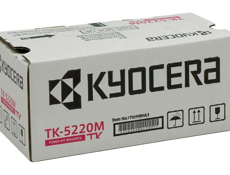 Toner kyoceraá mita tk-5220má ecosys m5521cdw, ecosys m5521cdn magenta 1200 pag