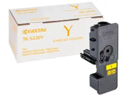 Toner kyoceraá mita tk-5220yá jaune ecosys m5521cdw, ecosys m5521cdn 1200 pag