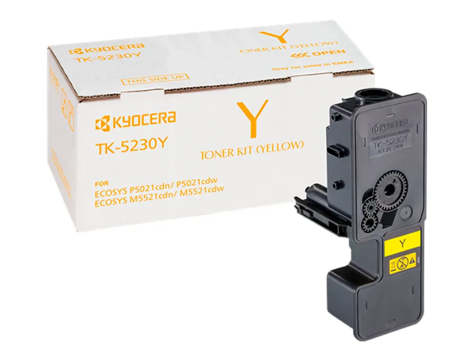 Toner kyoceraá mita tk-5230yá jaune 2200 pag