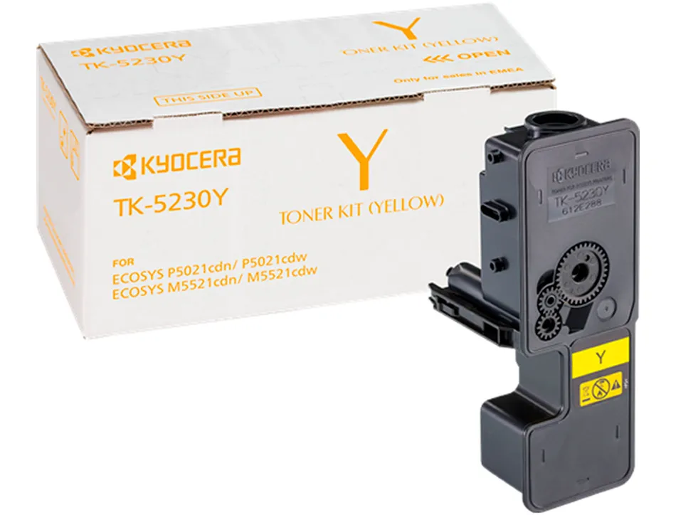 Toner kyoceraá mita tk-5230yá jaune 2200 pag