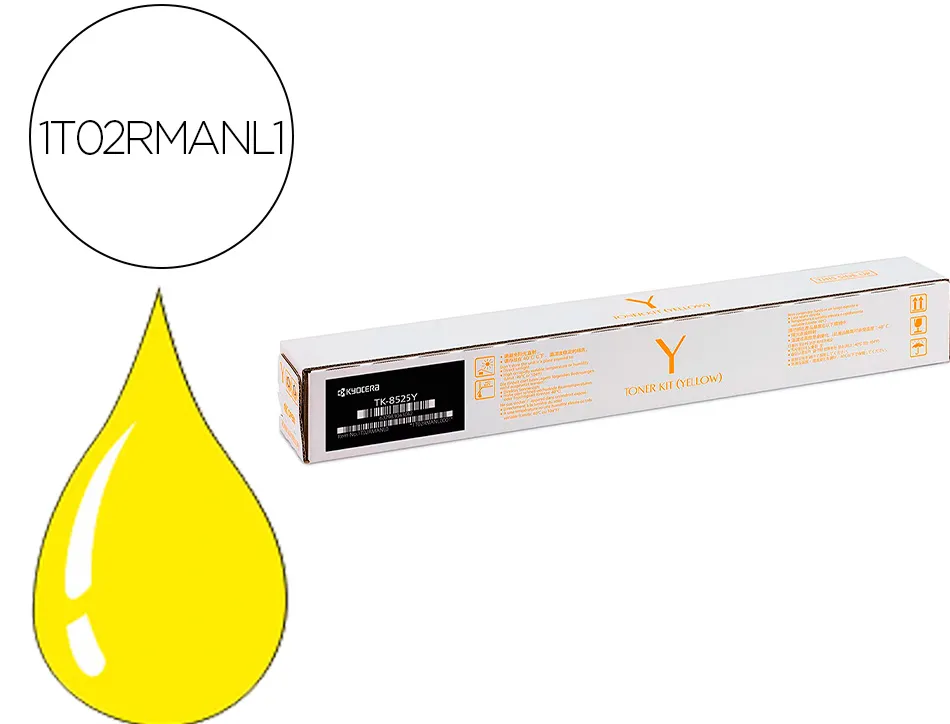 Toner kyoceraá tk-8525y taskalfa 4052ci (1t02rmanl0) jaune