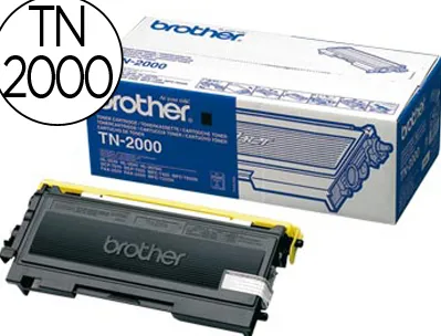 Toner laser brother tn2000 couleur noir 2500p