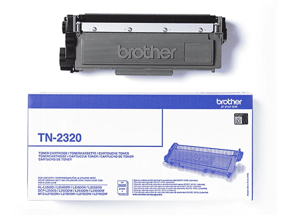 Toner laser brother tn2320 couleur noir haute capacité 2600p