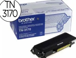 Toner laser brother tn3170 couleur noir haute capacité 7000p