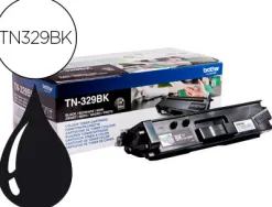 Toner laser brother tn329bk couleur noir 6000p