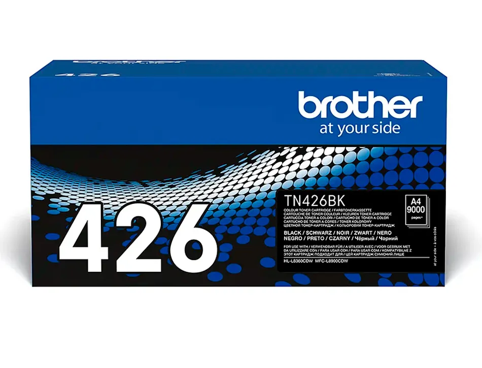 Toner laser brother tn426bk pour hl-l8360cdw couleur noir 9000p