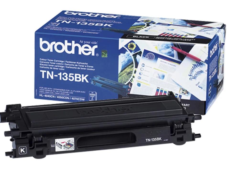 Toner laser brother tn135bk couleur noir haute capacité 5000p