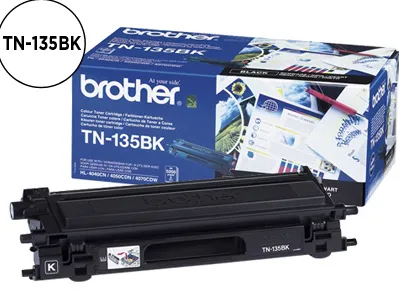 Toner laser brother tn135bk couleur noir haute capacité 5000p