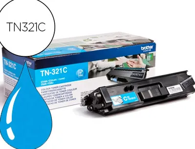 Toner laser brother tn321c couleur cyan 1500p