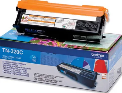 Toner laser brother tn320c couleur cyan 1500p