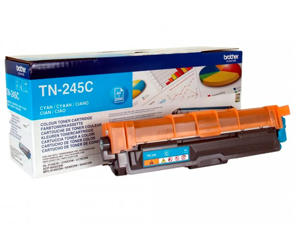 Toner laser brother tn245c couleur cyan haute capacité 2200p