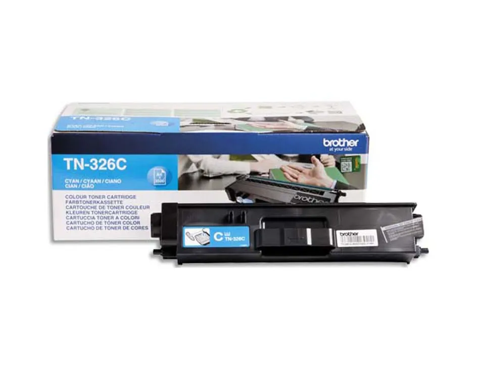 Toner laser brother tn326c couleur cyan 3500p