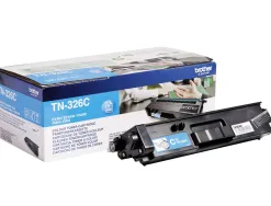 Toner laser brother tn326c couleur cyan 3500p