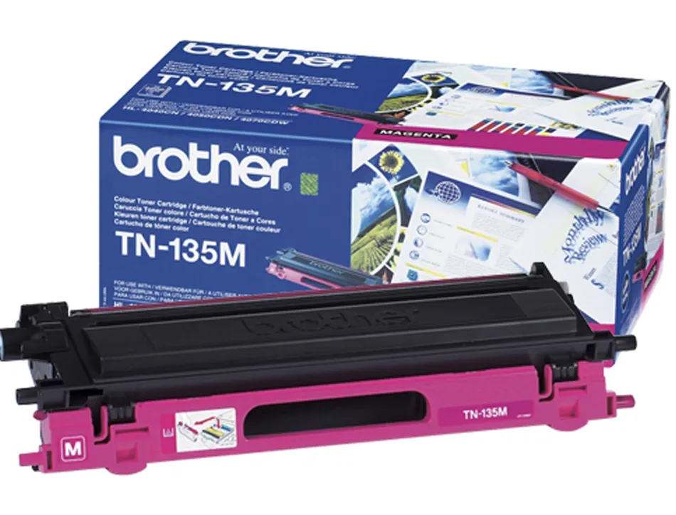 Toner laser brother tn135m couleur magenta haute capacité 4000p