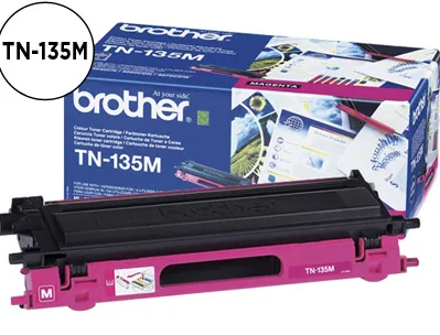 Toner laser brother tn135m couleur magenta haute capacité 4000p